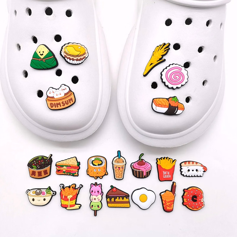 PVC 20PCS Different Shoe Charms for Decoration