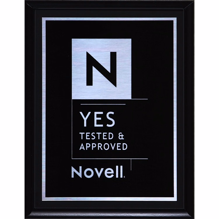 Black Veneer Plaque w/Silver Engraved Plate (7"x9")