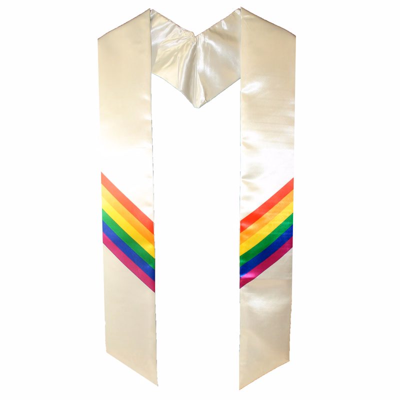 Rainbow Pride Graduation Sash