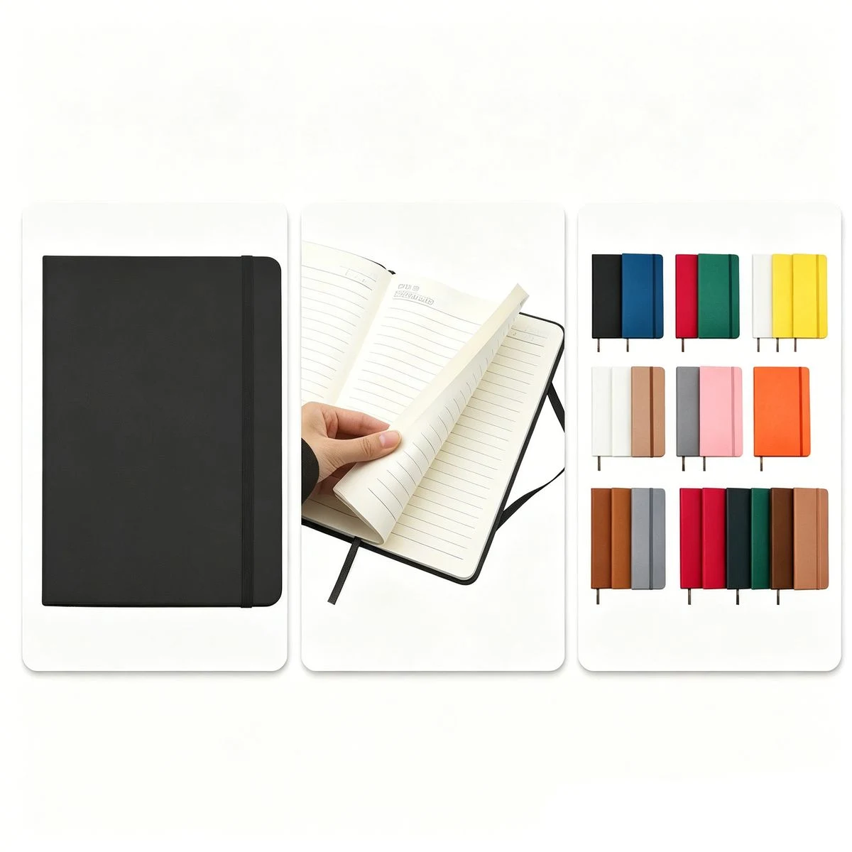 Soft Cover Notebook with Strap and Marker 1