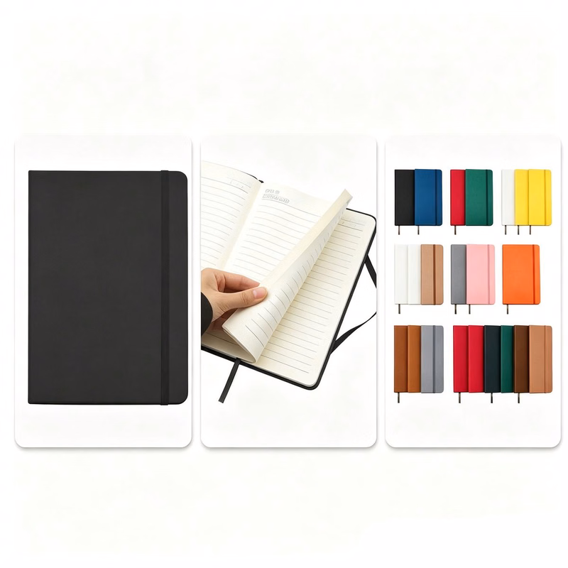 Soft Cover Notebook with Strap and Marker