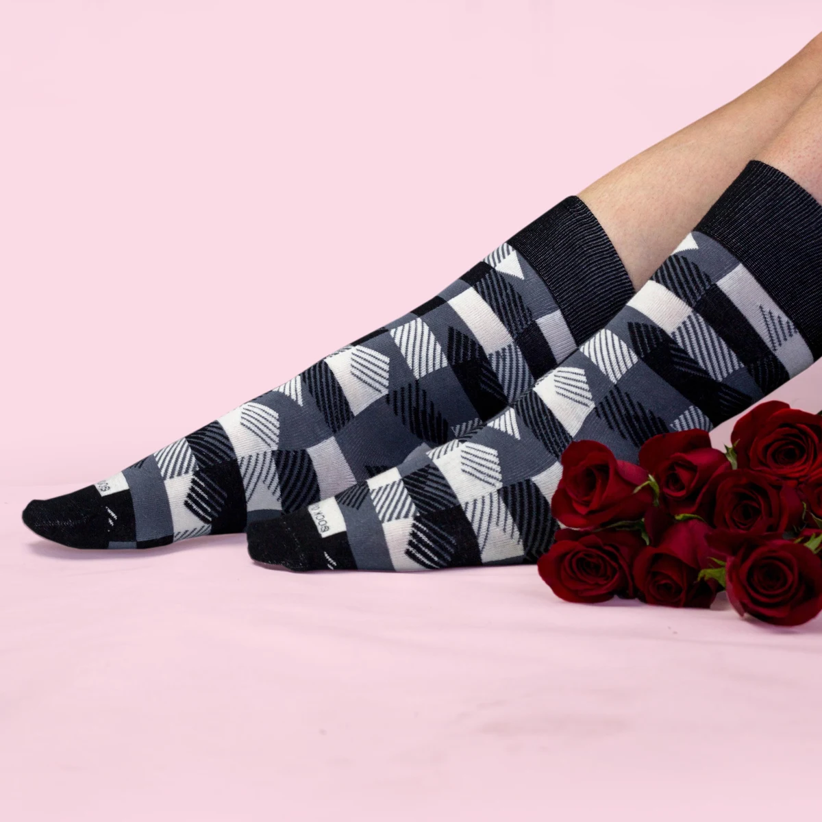 Regular VALENTINES Day Socks - Love from Head to Toe - American Made 1