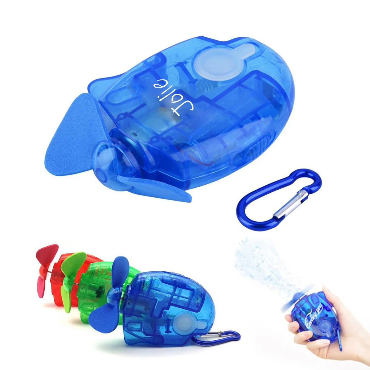 Portable Carabiner Misting Fan 1