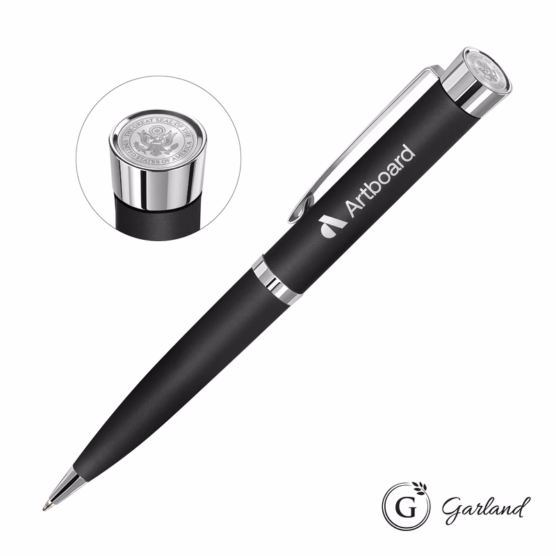 Garland® Executive Color Custom Emblem Pen - Chrome