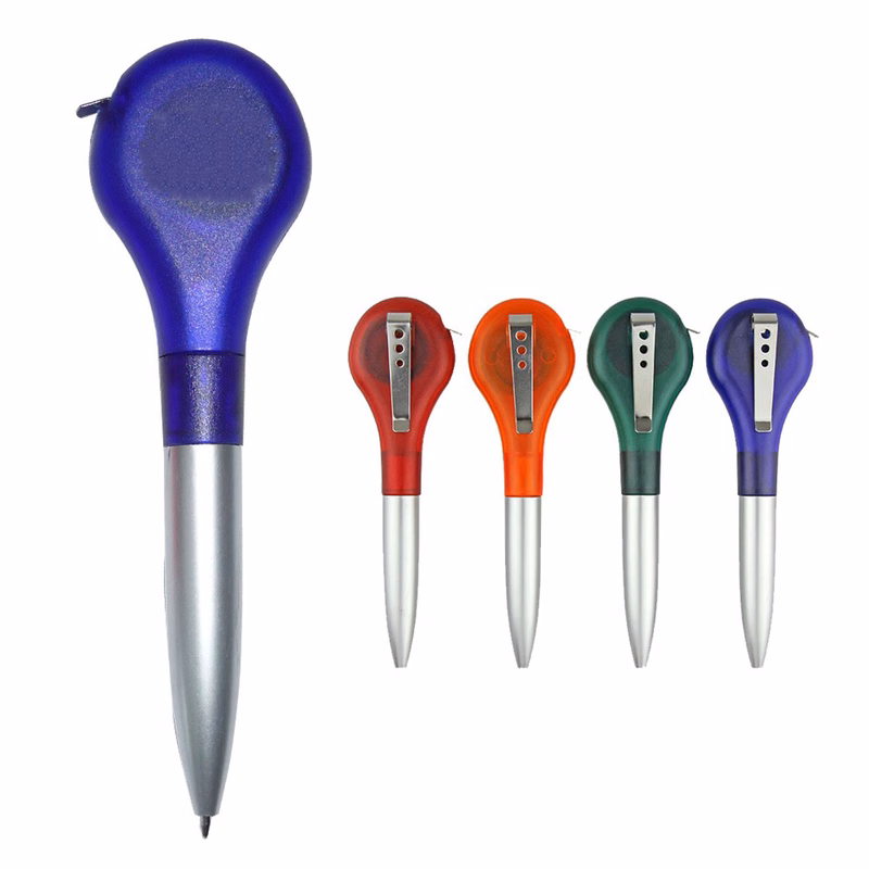 Retractable Ruler Gauge Screw Ballpoint Pens