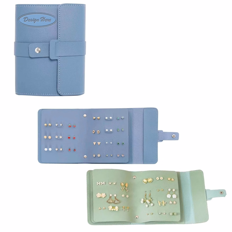 PU Leather Necklace Roll Bag for Jewelry Storage