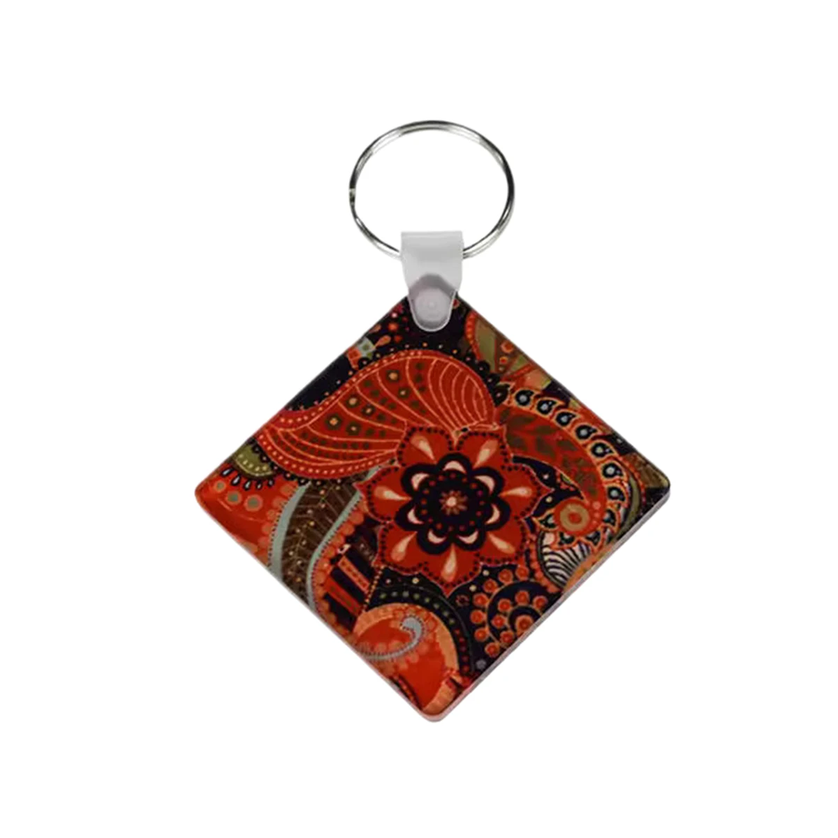 Diamond Shape MDF Keychain 1