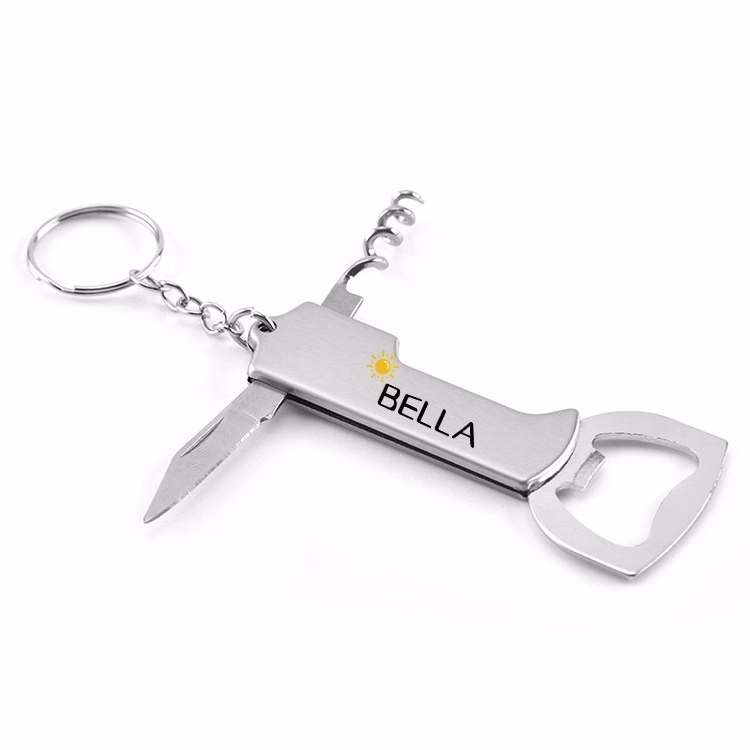 Multifunction Pocket Survival Tool Key Chain Bottle Opener