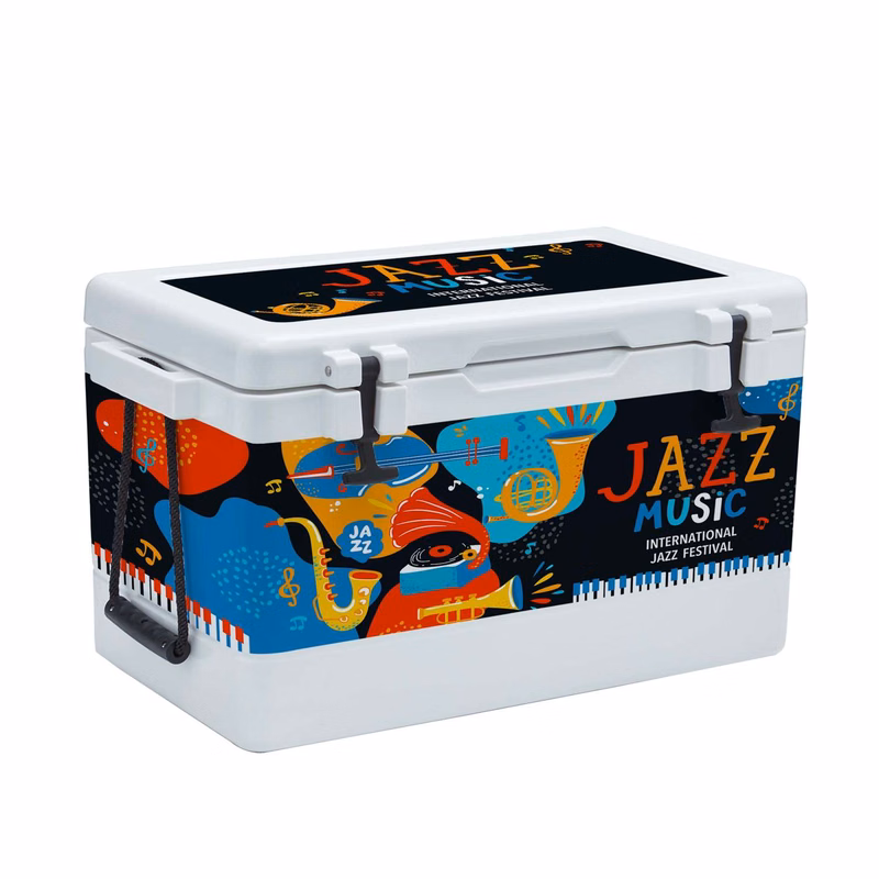 54QT Rotomolded Cooler, Wrap Graphic w/ Lid Decal