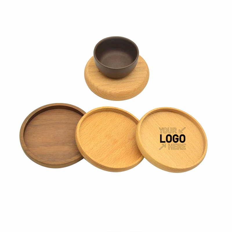 Solid wood coaster