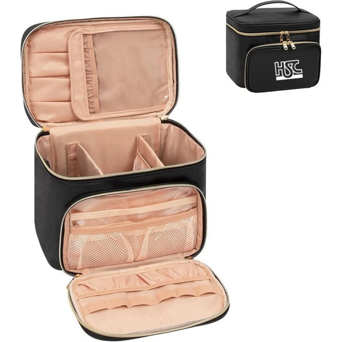 Compact Travel Makeup Organizer Bag 1