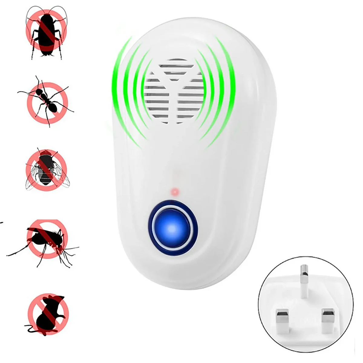 Ultrasonic Mosquito Repellent, Pest Repeller, Electronic Plu 1