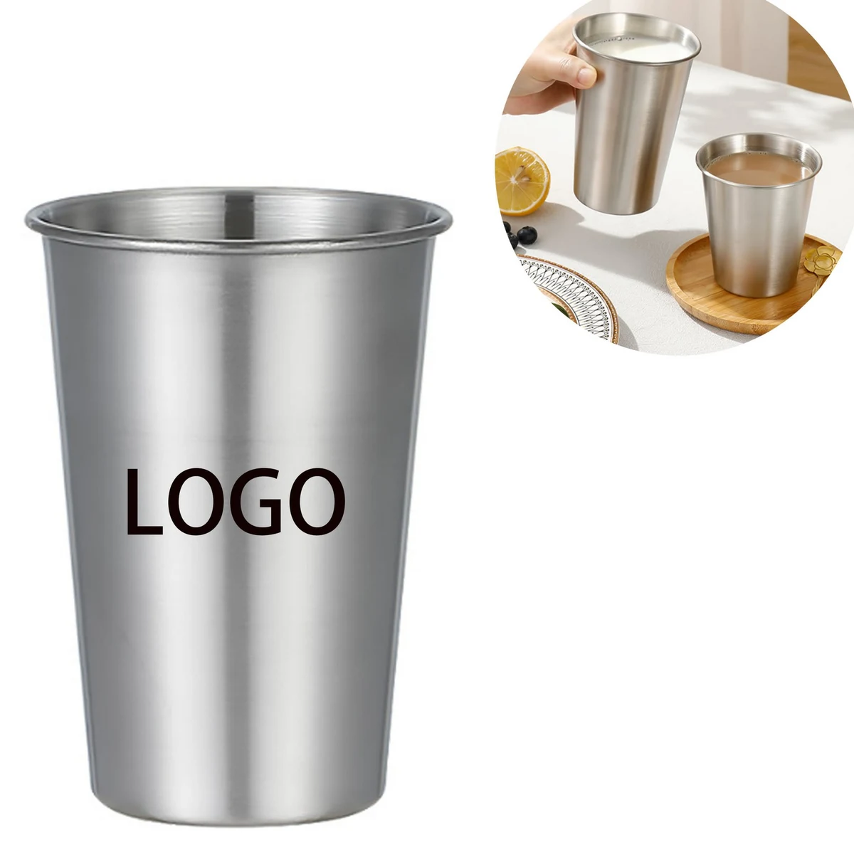 Big Stainless Steel Pint Cup 1