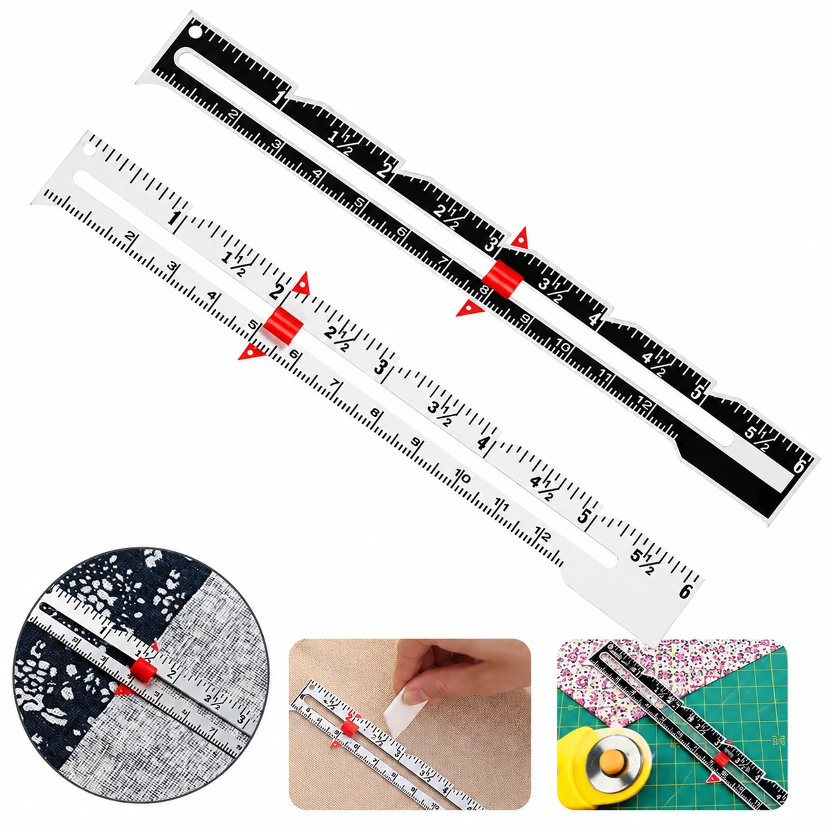 Sewing Gauge Ruler w/ Sliding Marker 1