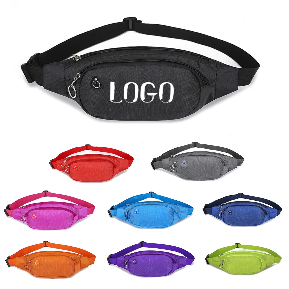 Sports Fanny Pack Crossbody Bag With Earphone Hole 1