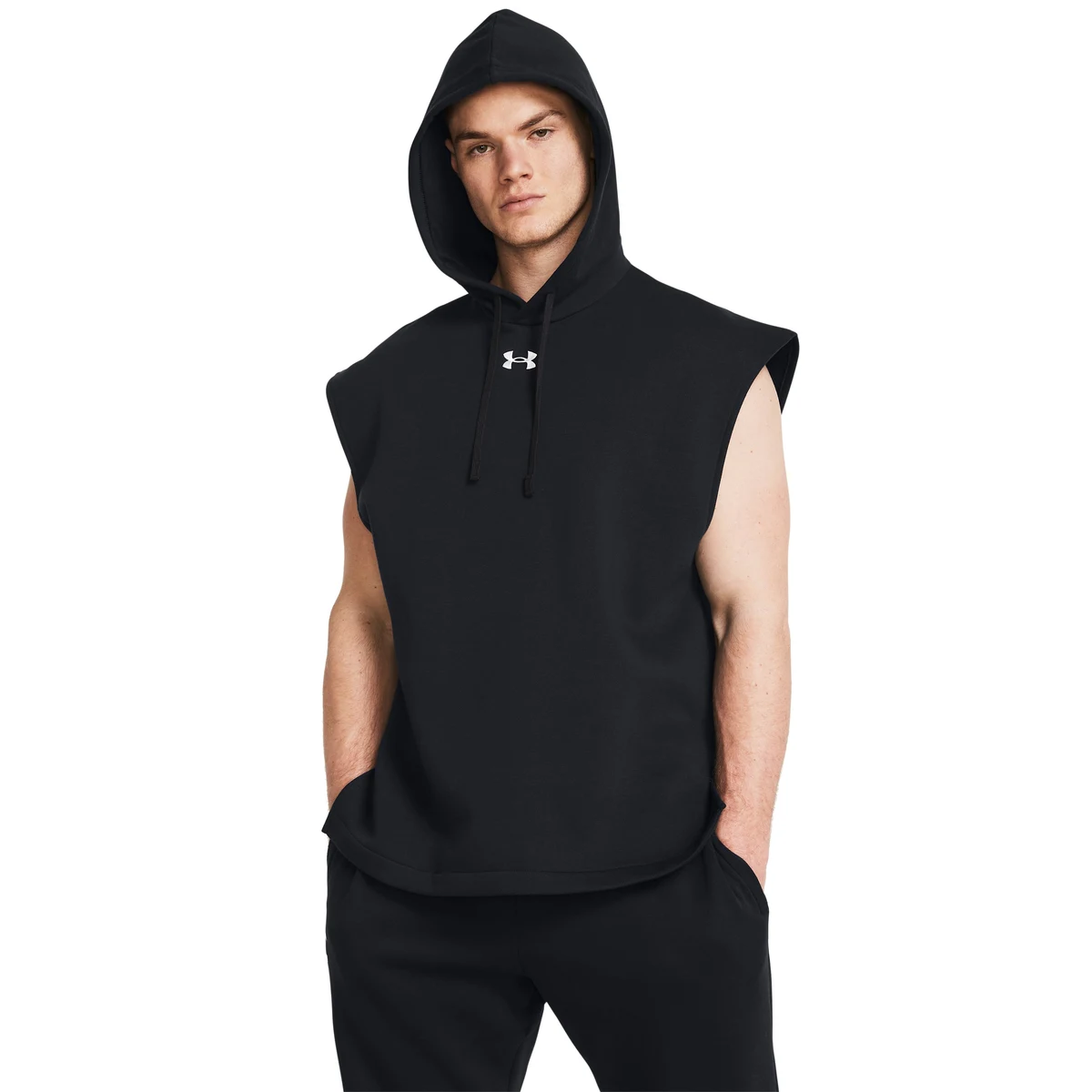 Men's UA Rival Fleece Sleeveless Hoodie, custom hoodie or sweatshirt with logo imprint 1