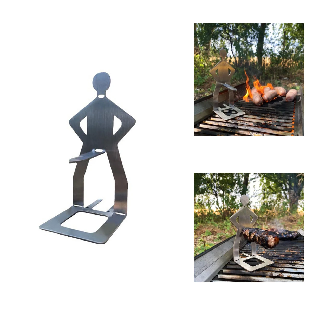 Stainless Steel Hot Dog Bbq Sausage Holder 1