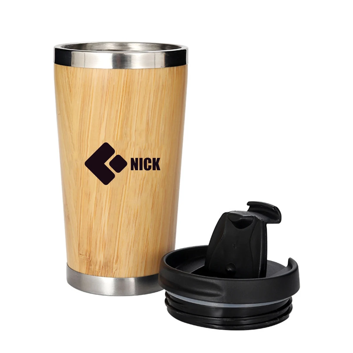 15 Oz Bamboo Travel Tumbler 1