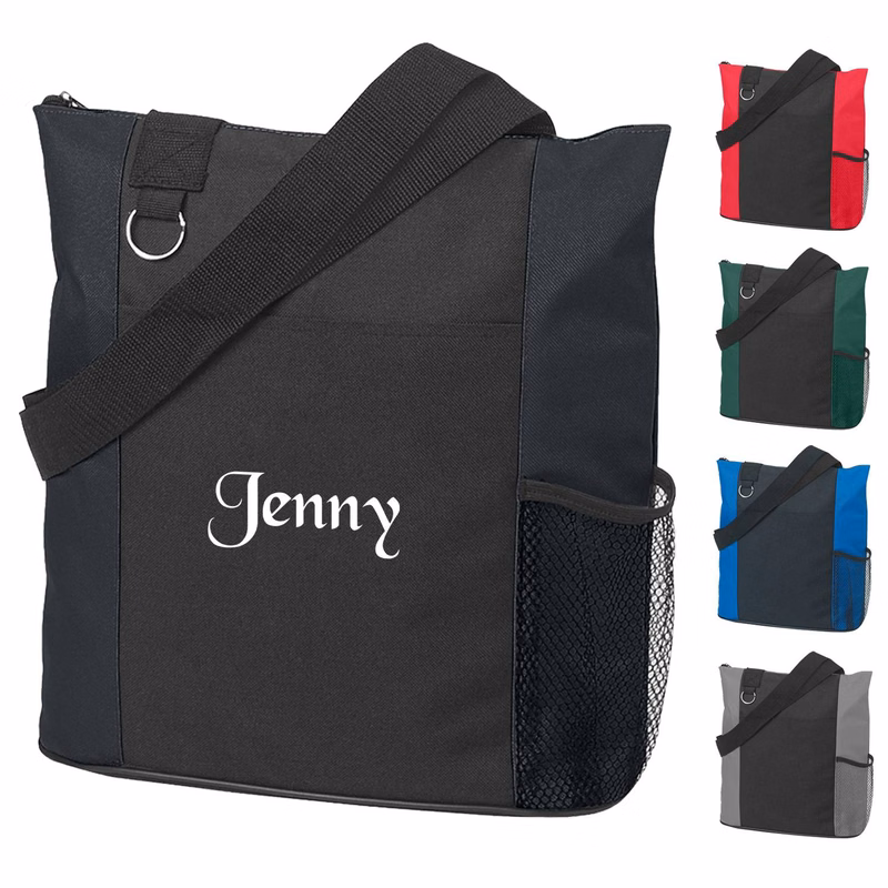 Oxford Zipper Tote Bag