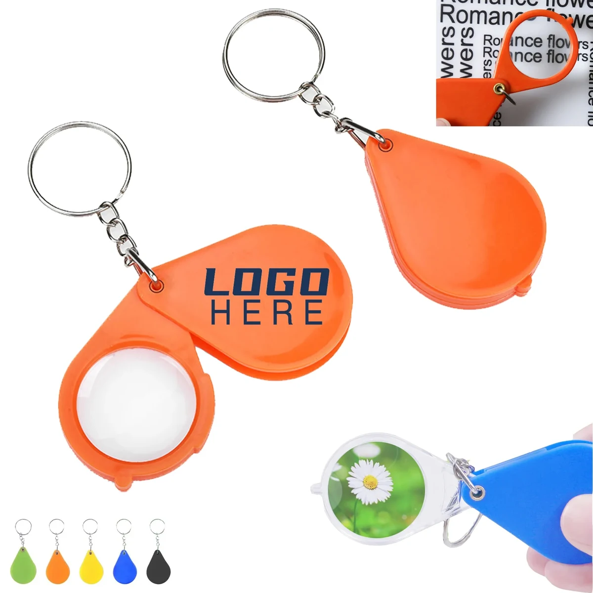 10x Magnifier Folding Glass With Keychain 1