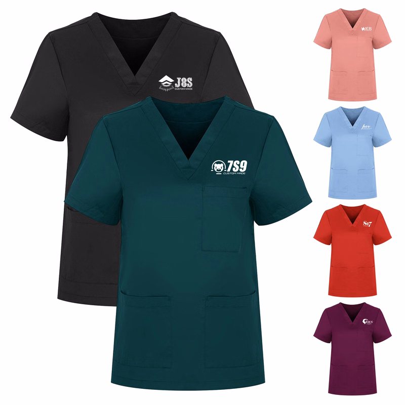 Unisex V-Neck Scrub Top
