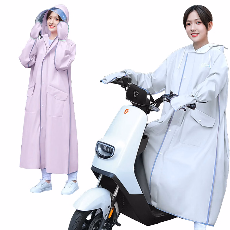 Lengthened EVA One-piece Raincoat