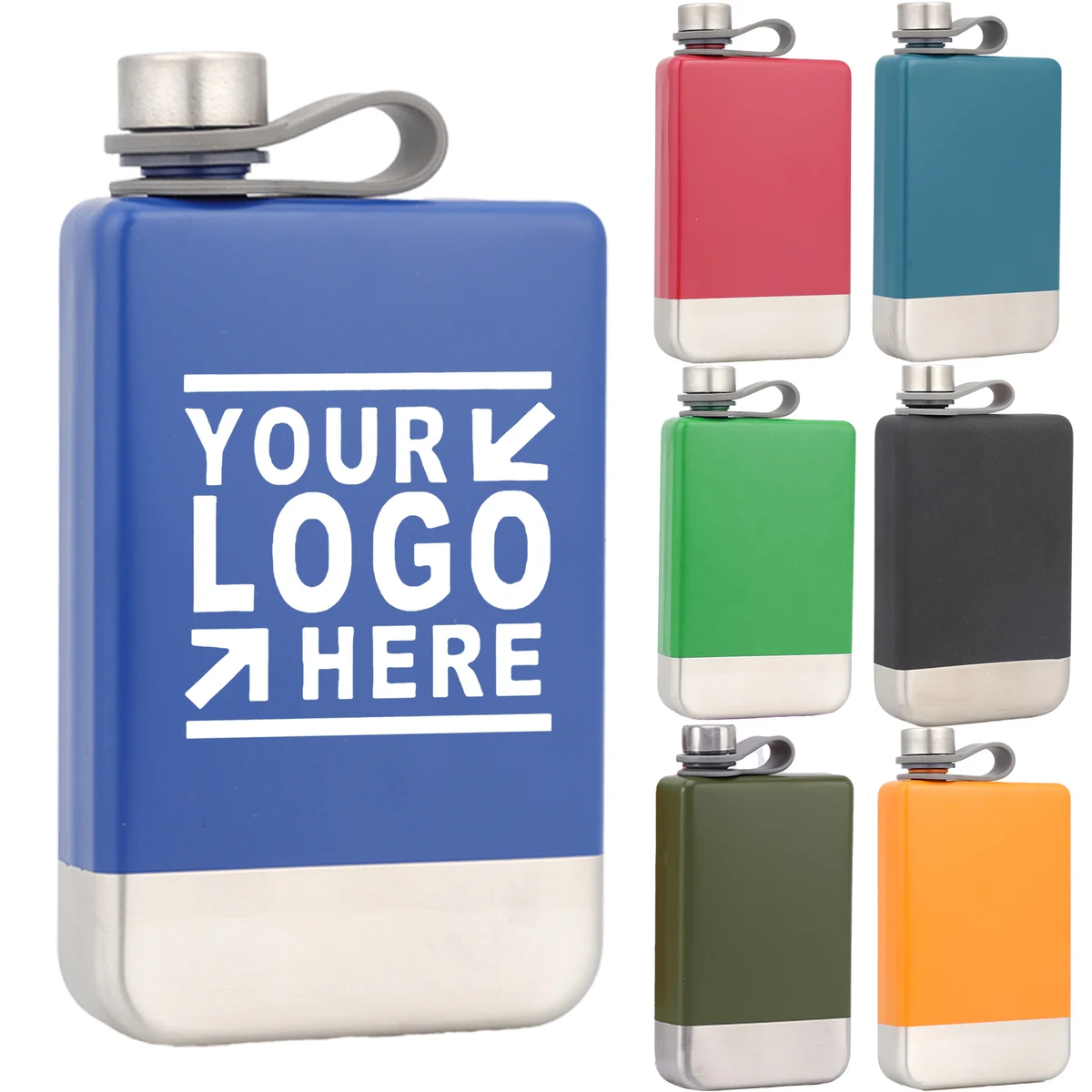Classic 9oz Stainless Steel Wine Pot, custom water bottle with logo imprint 1