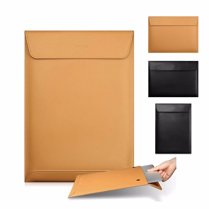 11/12/13/15 Inch Leather Laptop Sleeve Bag