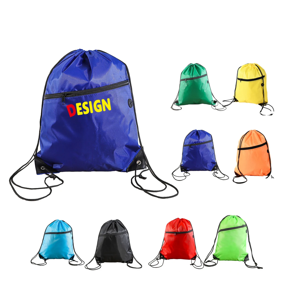 Adjustable Strap Drawstring Bag 1