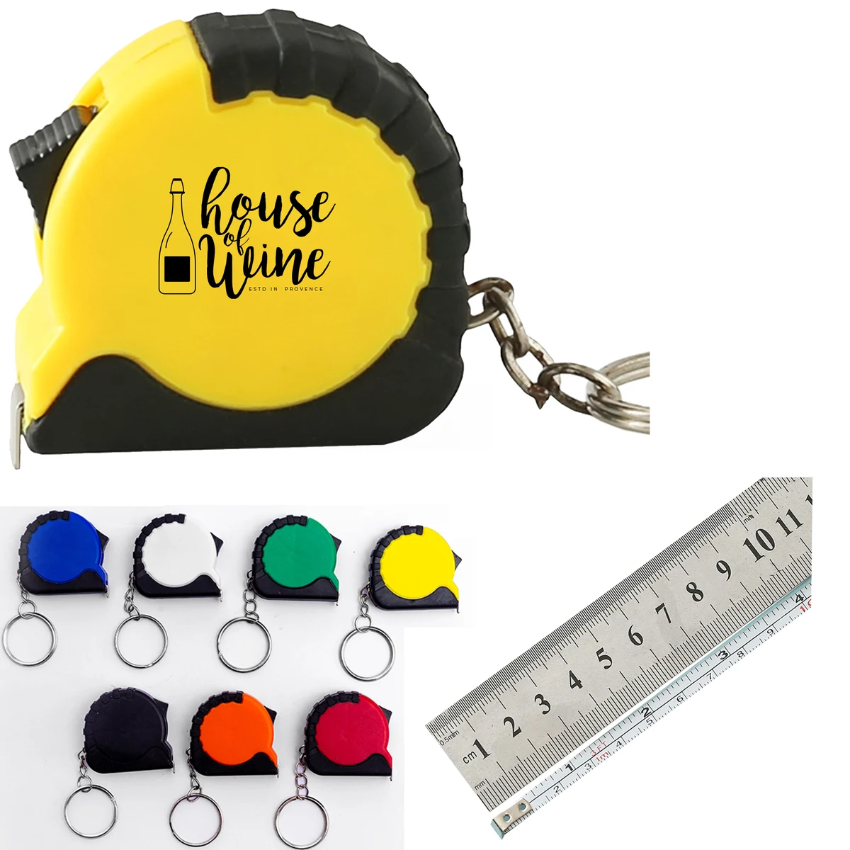 3 Ft Mini Measuring Tape Measure w/ Key Chain 1