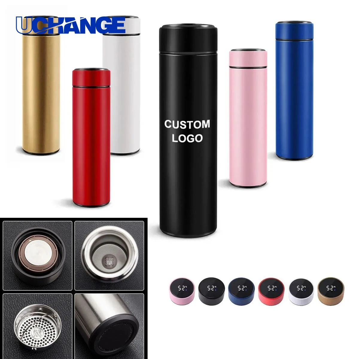 500ml Smart Thermal Mug with LED Temperature Display for Office & Travel 1