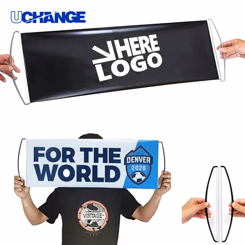 PET Rolling Handheld Flag