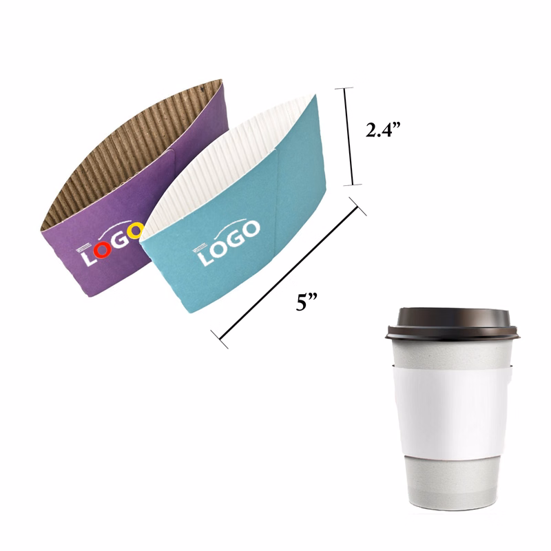 Corrugated Cup Sleeves For Hot Cold Drinks