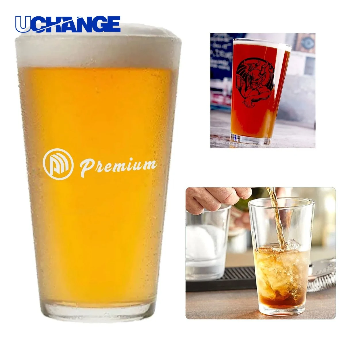 Beer Glass Container (16 oz) 1