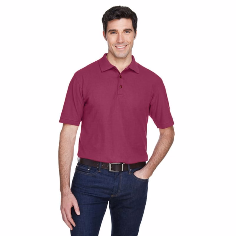 UltraClub Mens Whisper Piqu Polo