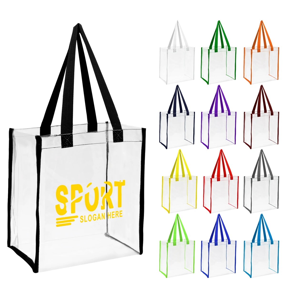 Clear Stadium Tote Bag (Ocean) 1