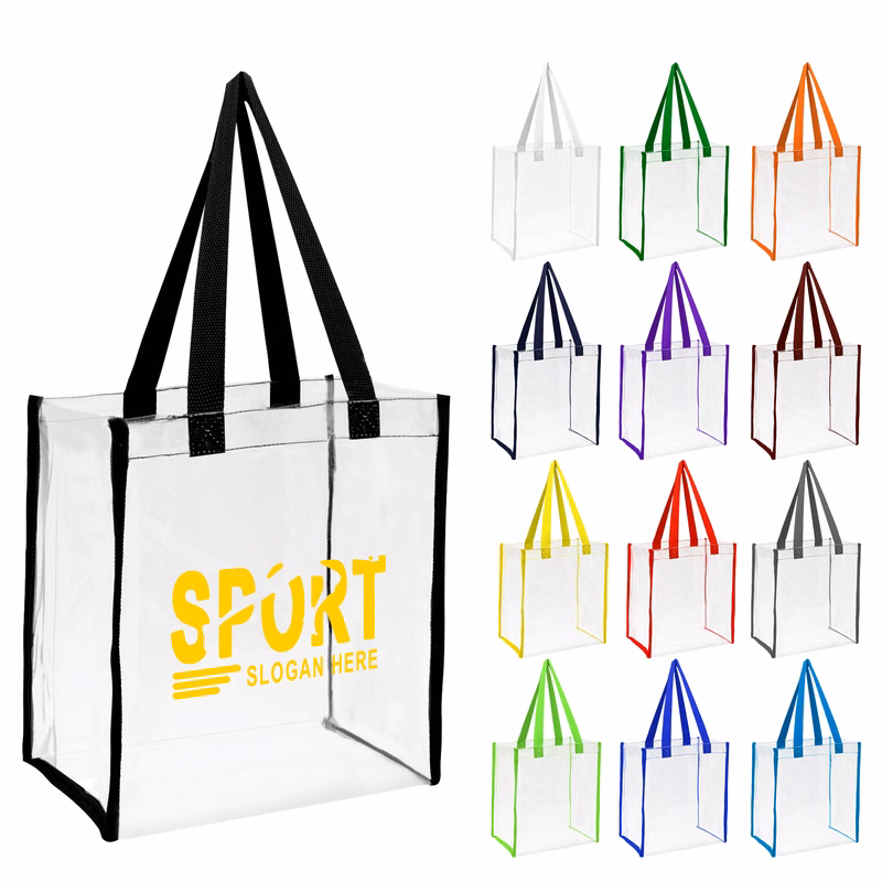 Clear Stadium Tote Bag (Ocean)