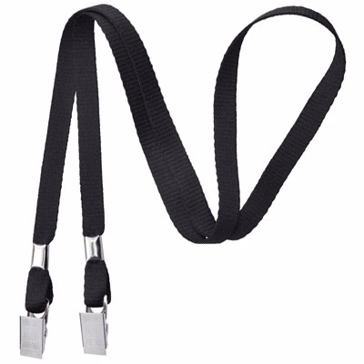 3/8" Double Ended Stock Lanyard w/ two Bulldog Clips