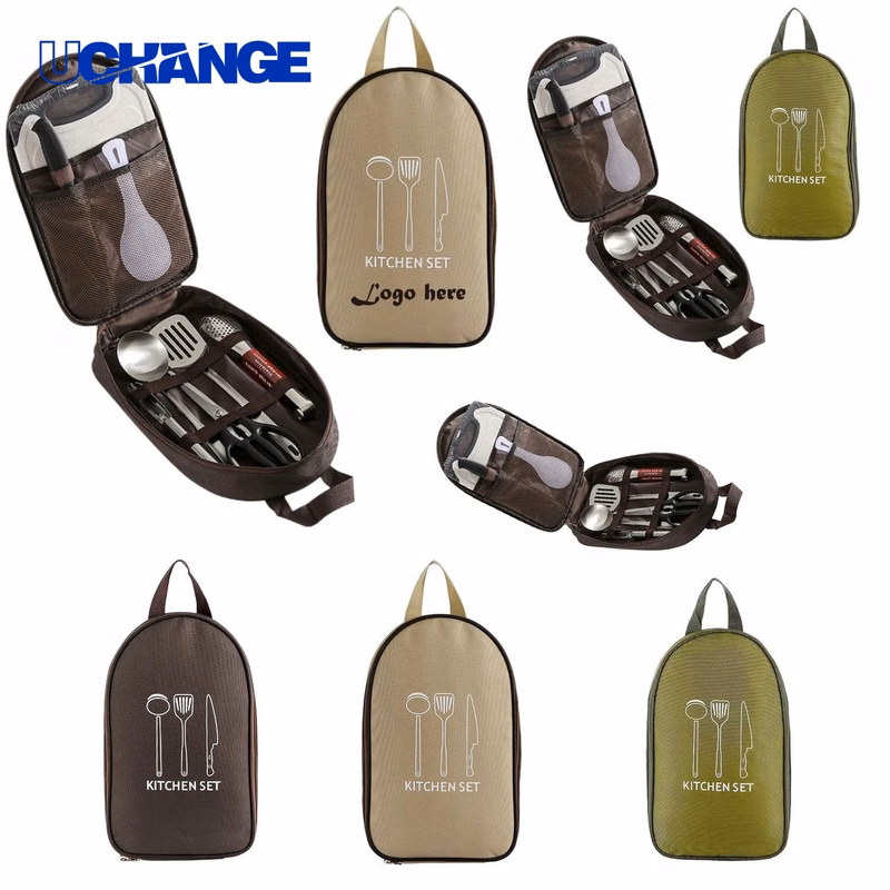 8 Pcs Camping Utensil Set for Outdoors