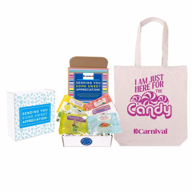 Sweet Appreciation Gummy Candy Mailer with Tote