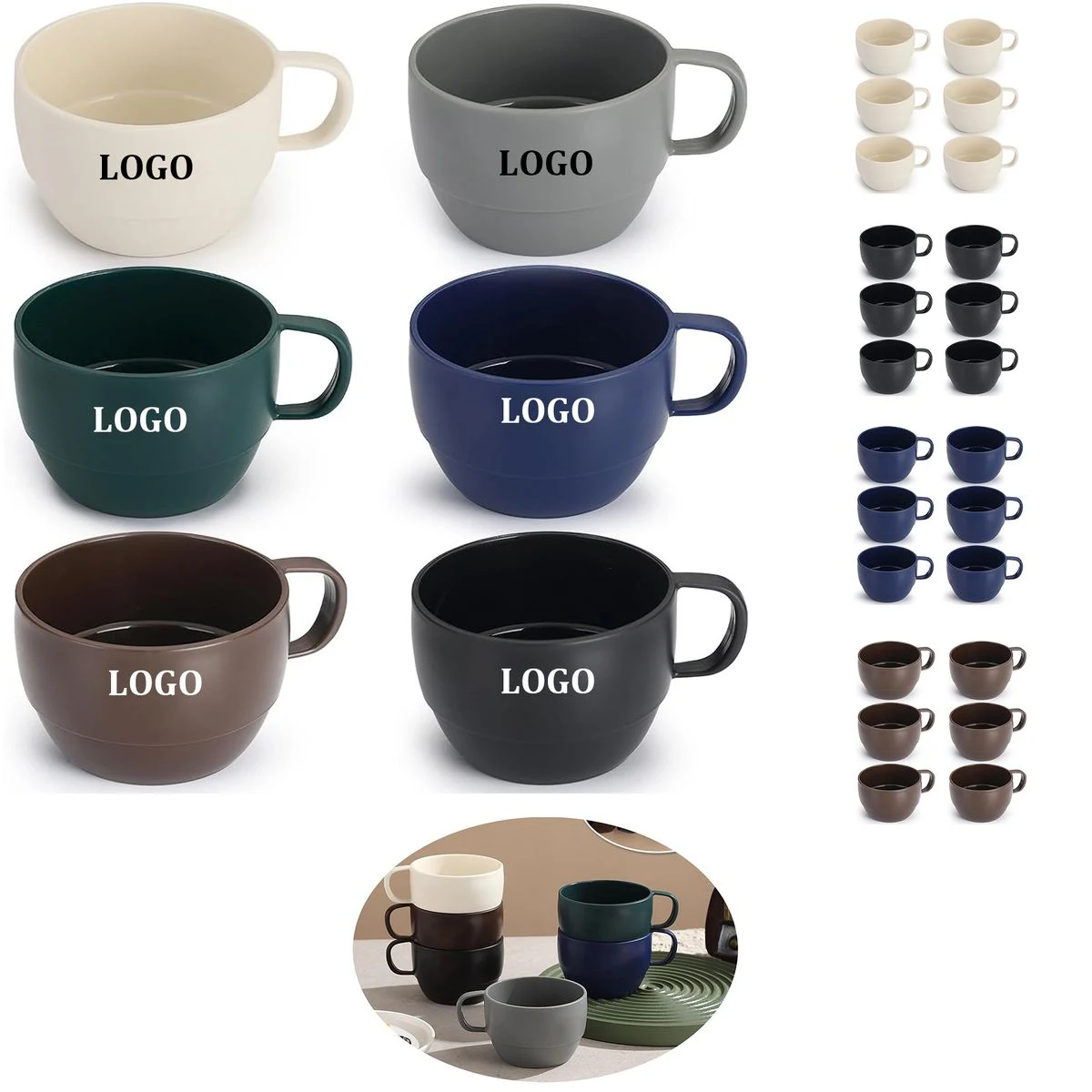 Coffee Mugs Set of 6 1