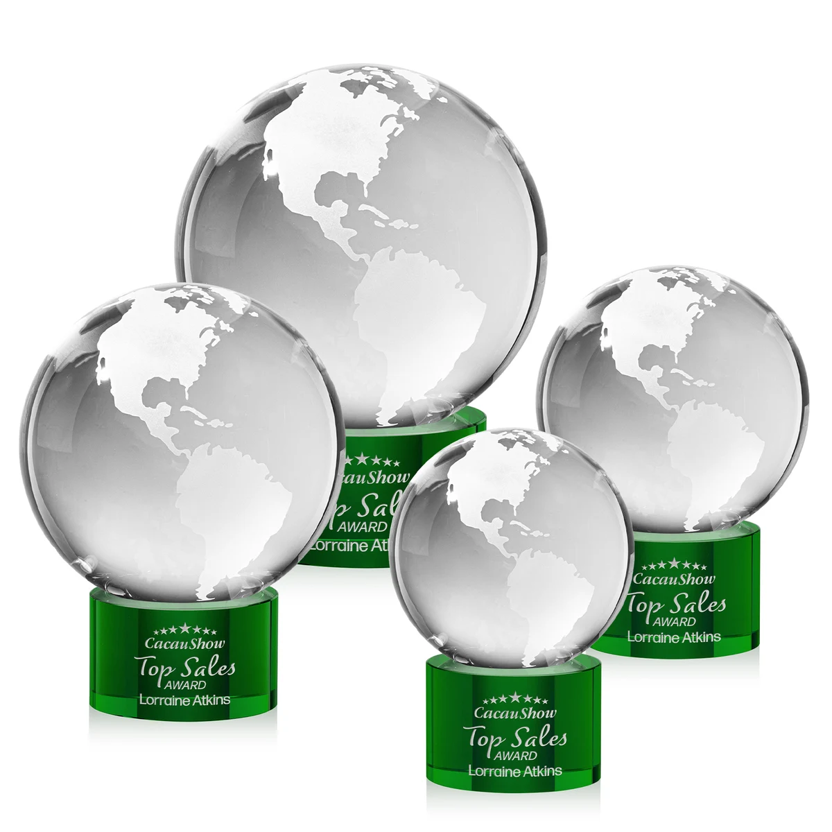 Globe Award on Marvel Base - Green 1