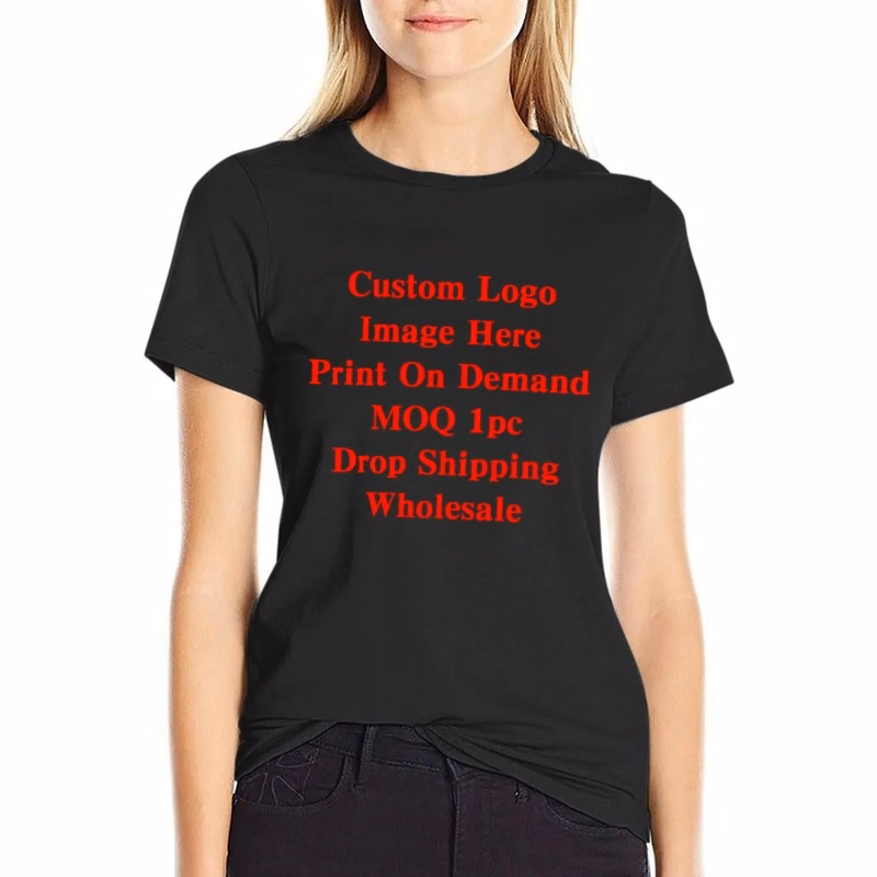 Women's Cotton Crew Neck T Shirt