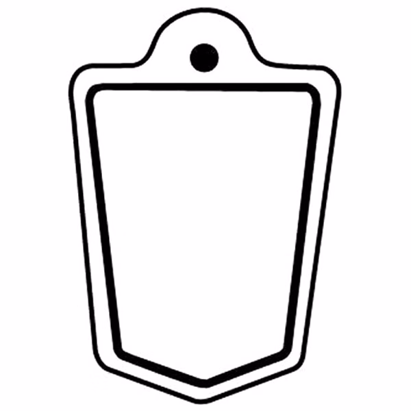 Shield 13 Key Tag - Spot Color
