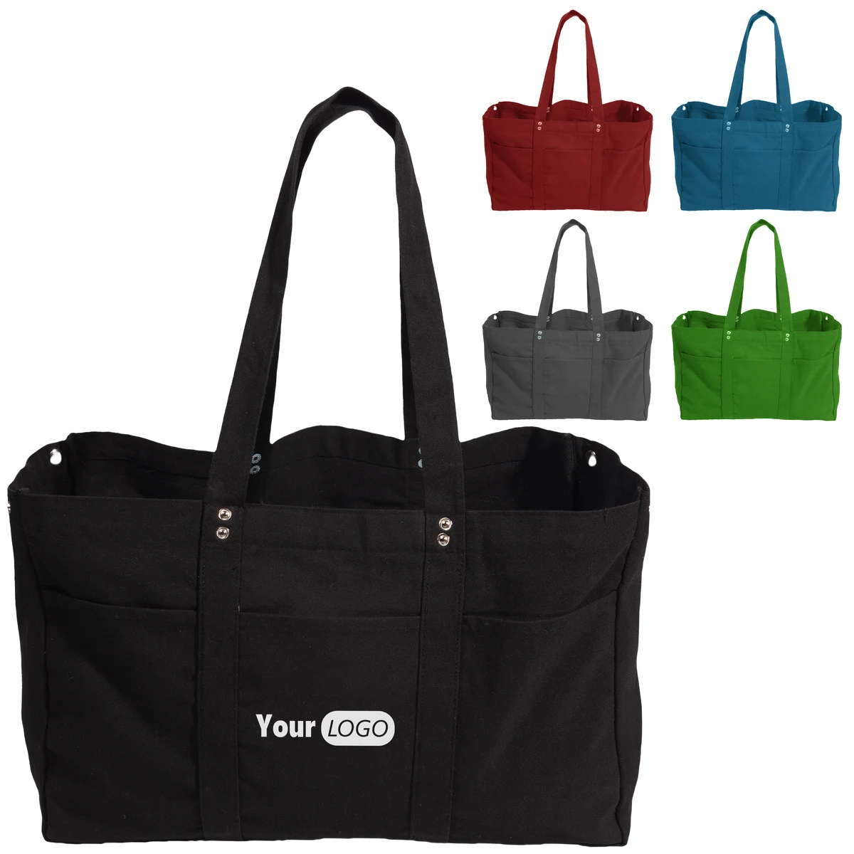 Canvas Versatile Tote Bag, custom tote bag with logo imprint 1