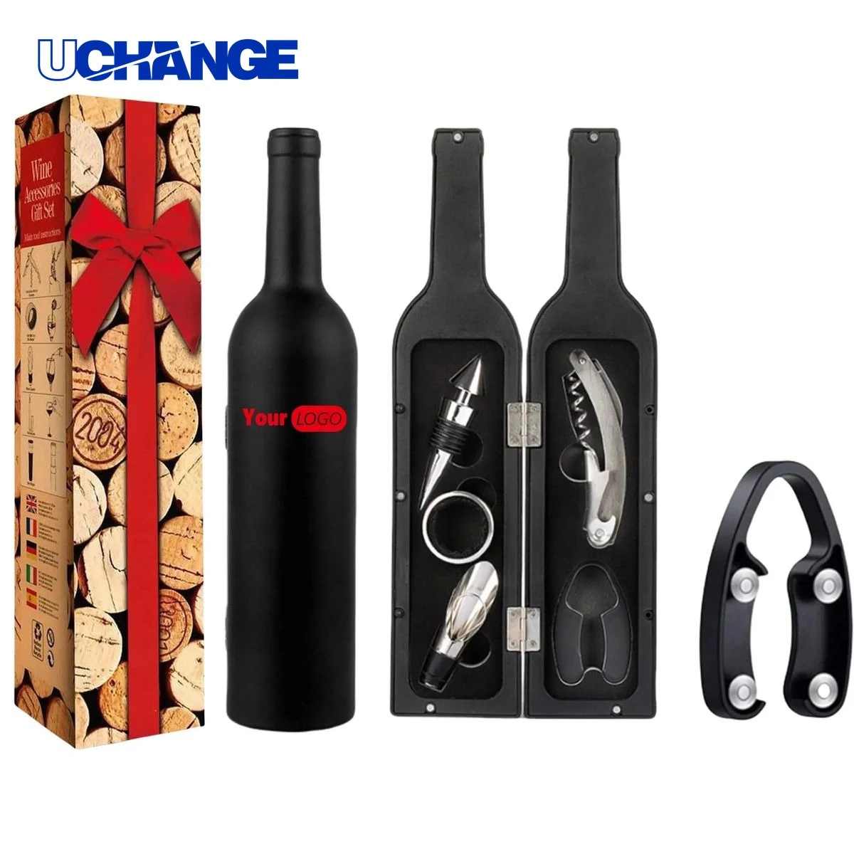 Bottle Shaped Wine Opener Tool Set (5-Piece) 1