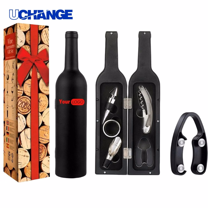 Bottle Shaped Wine Opener Tool Set (5-Piece)