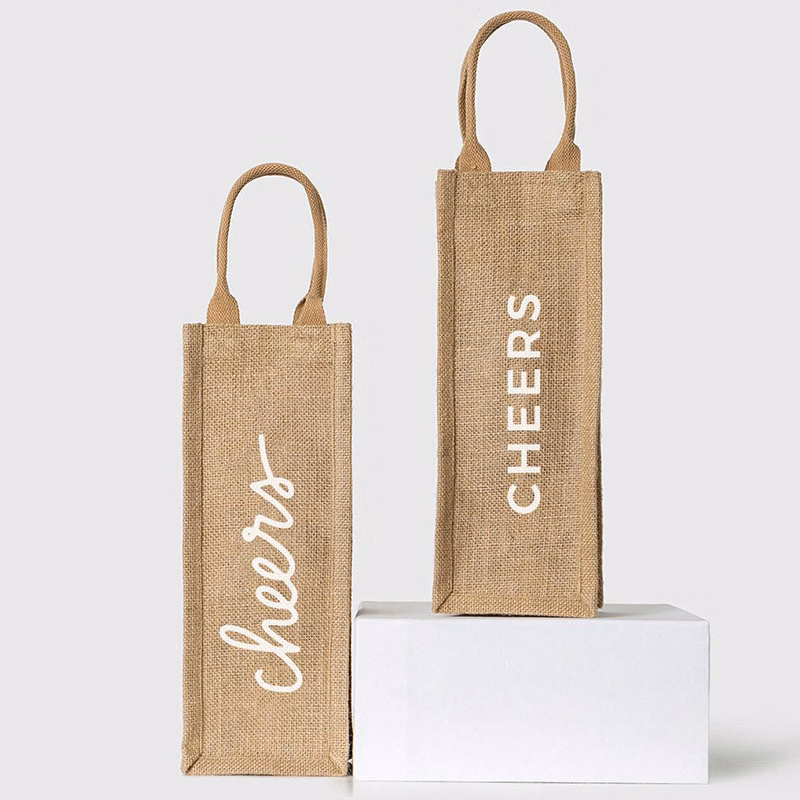 Jute Wine Bag with Handles
