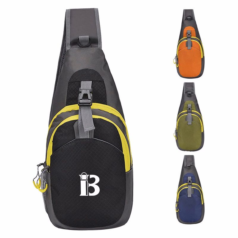 Nylon Crossbody Chest Bag for Hiking Travel