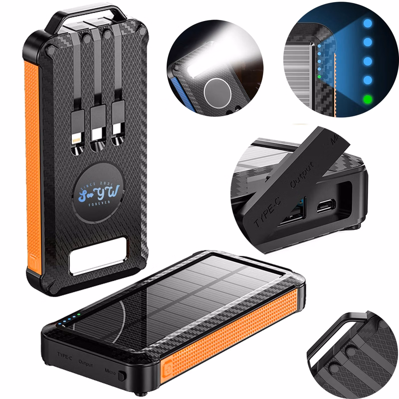 Multi-Function Solar Panel Mobile Power/10000mah
